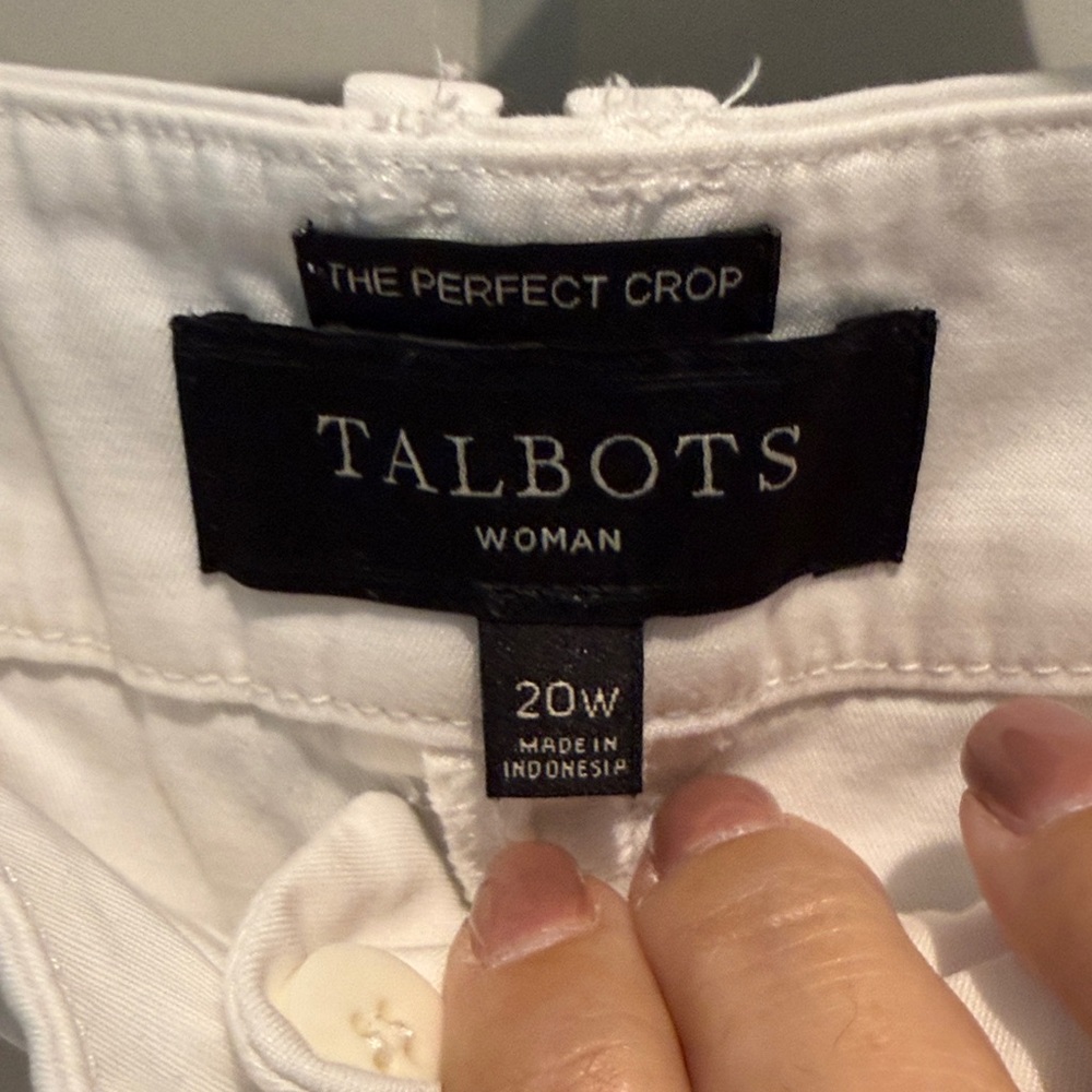 Talbots White Ankle Pants - Picture 3 of 3